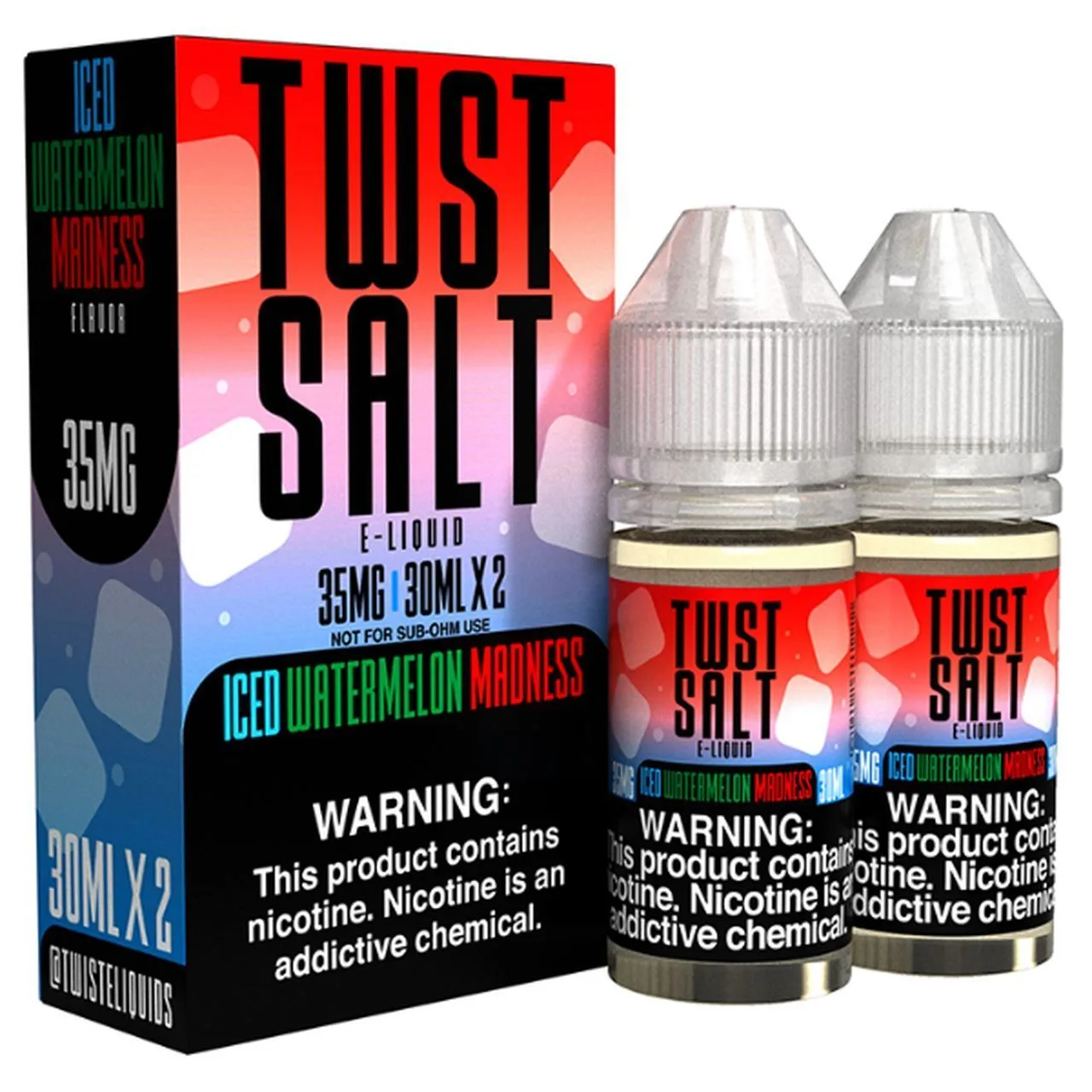 Red 0° (Iced Watermelon Madness) by Twist Salt Series 60ml