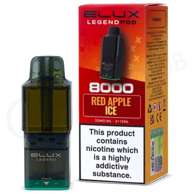 Red Apple Ice Elux Legend 8000 Prefilled Pod