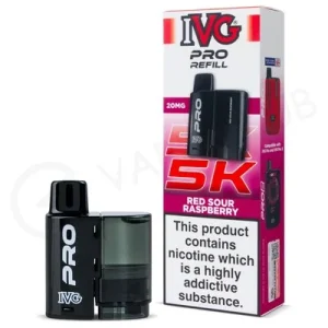 Red Sour Raspberry IVG Pro 5K Refill Pod