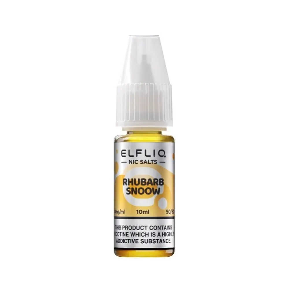 Rhubarb Snoow Nic Salt E-Liquid by Elf Bar Elfliq (10ml) - Image 2