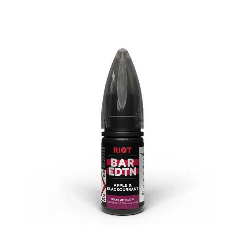 Riot Squad BAR EDTN Apple & Blackcurrant 10ml Nic Salt E-Liquid - Image 2
