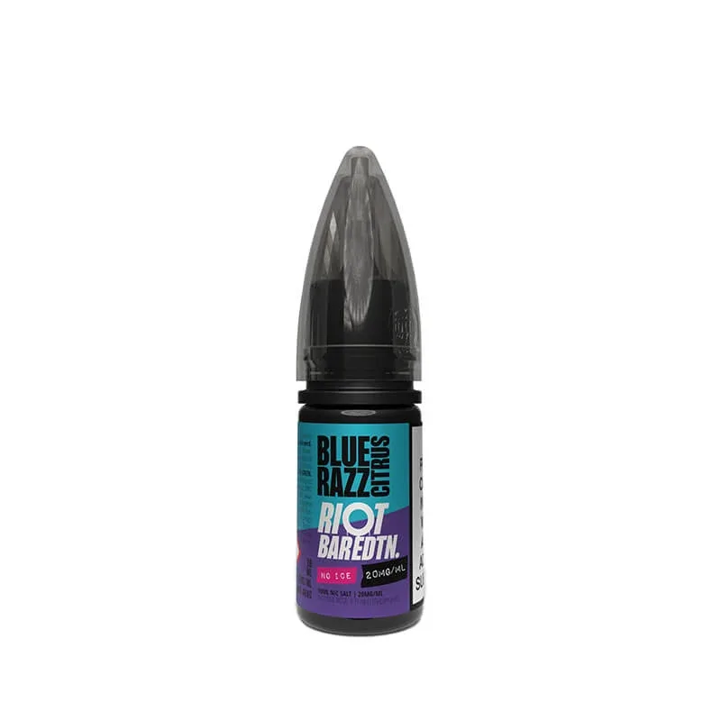 Riot Squad BAR EDTN Blue Razz Citrus No Ice 10ml Nic Salt E-Liquid - Image 2