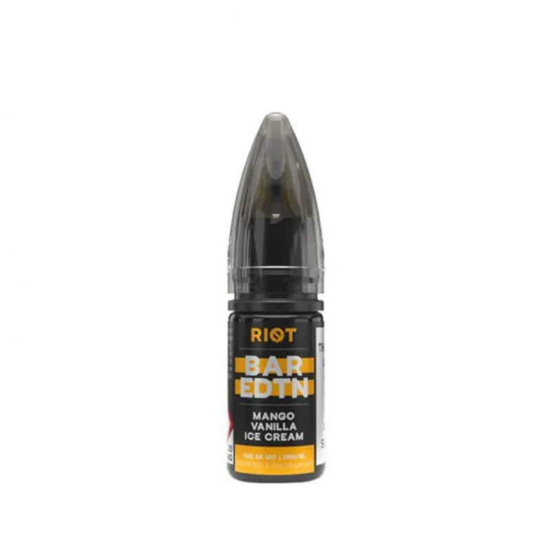 Riot Squad BAR EDTN Mango Vanilla Ice Cream 10ml Nic Salt E-Liquid - Image 2