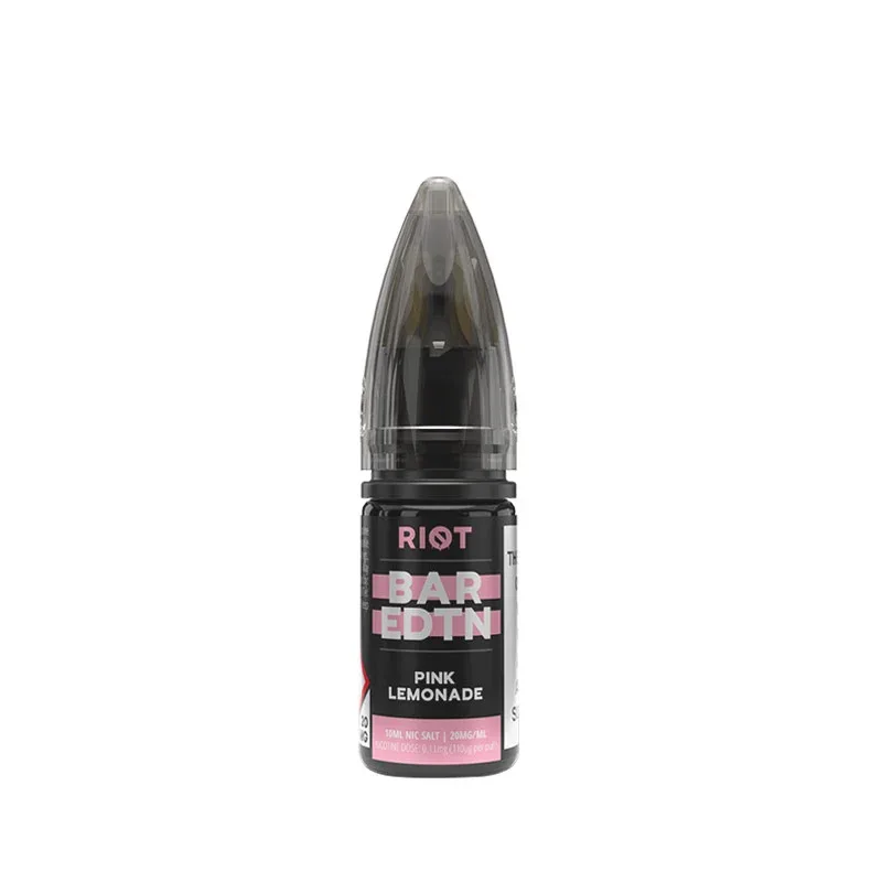 Riot Squad BAR EDTN Pink Lemonade 10ml Nic Salt E-Liquid - Image 2