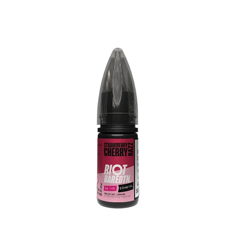 Riot Squad BAR EDTN Strawberry Cherry Razz No Ice 10ml Nic Salt E-Liquid - Image 2