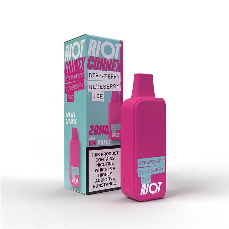 Riot Squad Connex Strawberry Blueberry Ice Prefilled Vape Pod - 1PK - Image 2