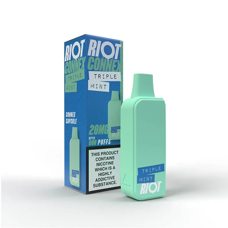 Riot Squad Connex Triple Mint Prefilled Vape Pod - 1PK - Image 2