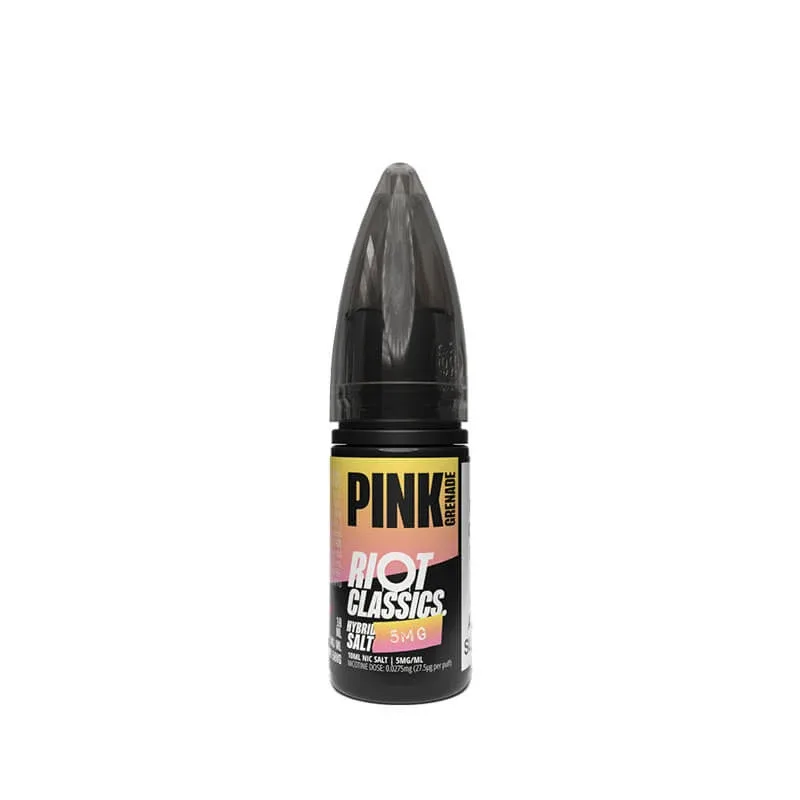 Riot Squad Pink Grenade Nic Salt E-Liquid 10ml - Image 2