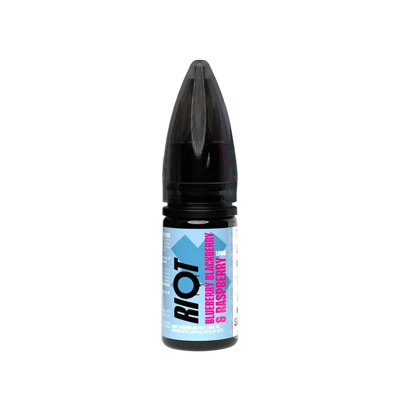 Riot X Nic Salts Blueberry Blackberry & Raspberry 10ml E-Liquid - Image 2