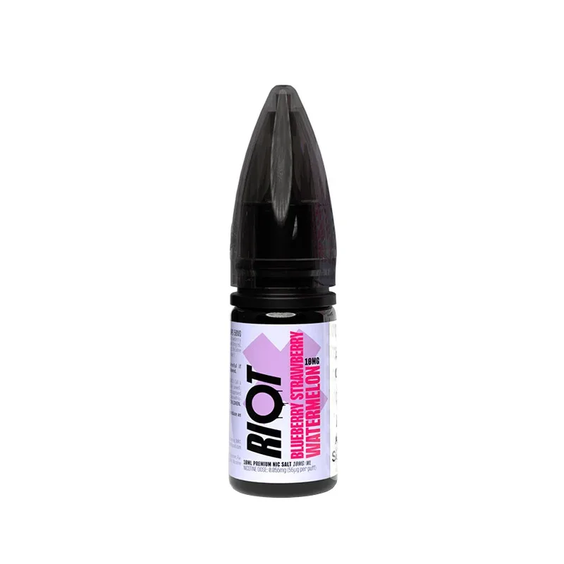 Riot X Nic Salts Blueberry Strawberry Watermelon 10ml E-Liquid - Image 2