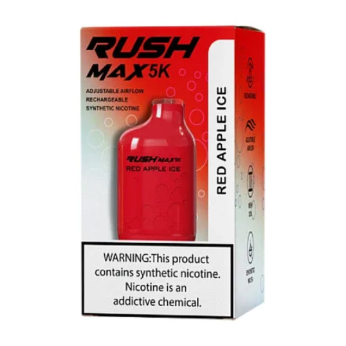 Rush Max 5K Disposable - Red Apple Ice