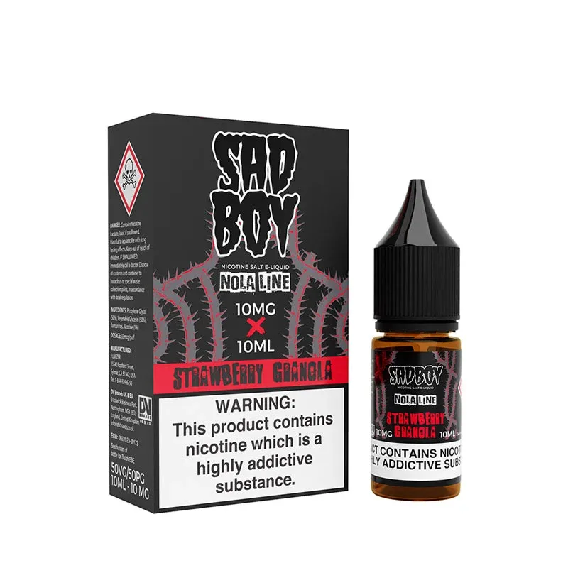 Sadboy Strawberry Granola 10ml Nic Salt E-Liquid - Image 2