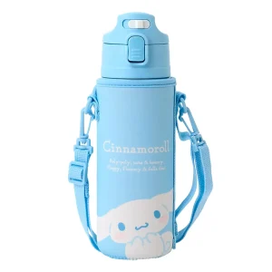 Sanrio Cinnamoroll Kids Stainless Steel Bottle 470ml One-Touch Cold Storage