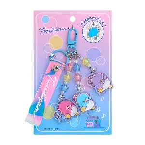 Sanrio Tuxedo Sam Keychain Dance Music PVC Acrylic Steel 072532