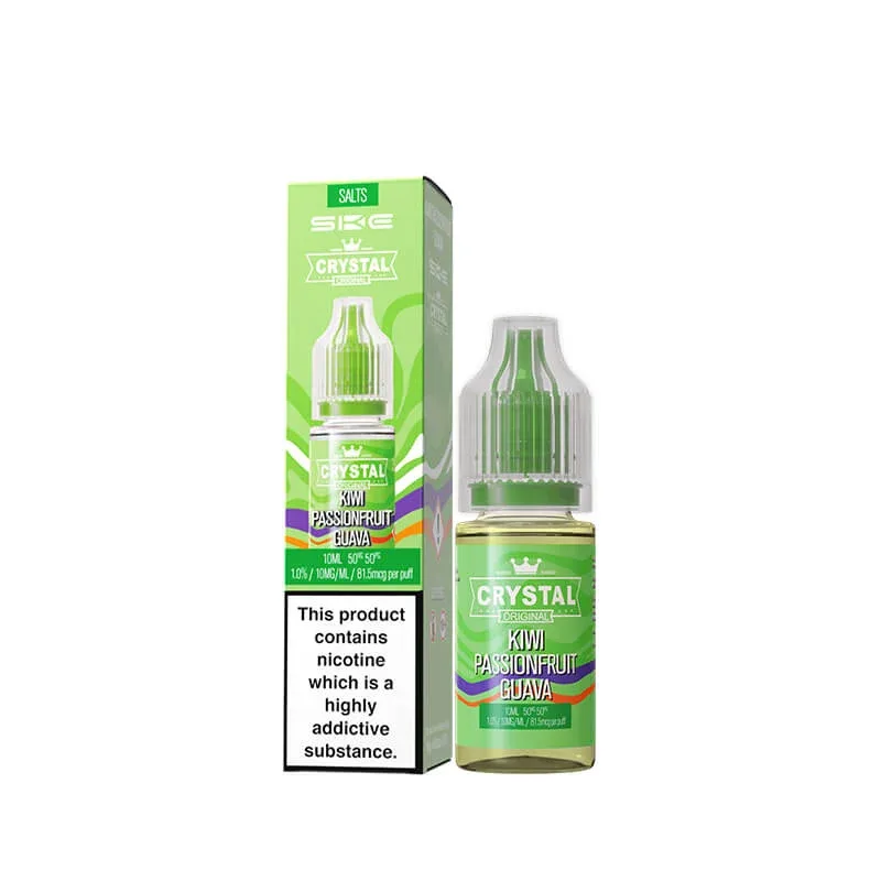 SKE Crystal Kiwi Passionfruit Guava Nic Salt E-Liquid 10ml - Image 2