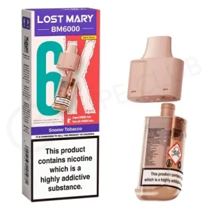 Snoow Tobacco Lost Mary BM6000 Refill Pod