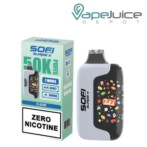 SOFI Surge X 50000 Zero Nicotine Clear Disposable