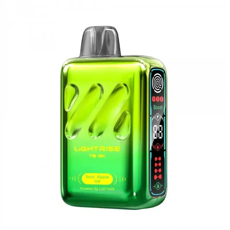 Sour Apple Ice - Lost Vape Lightrise TB 18K Disposable