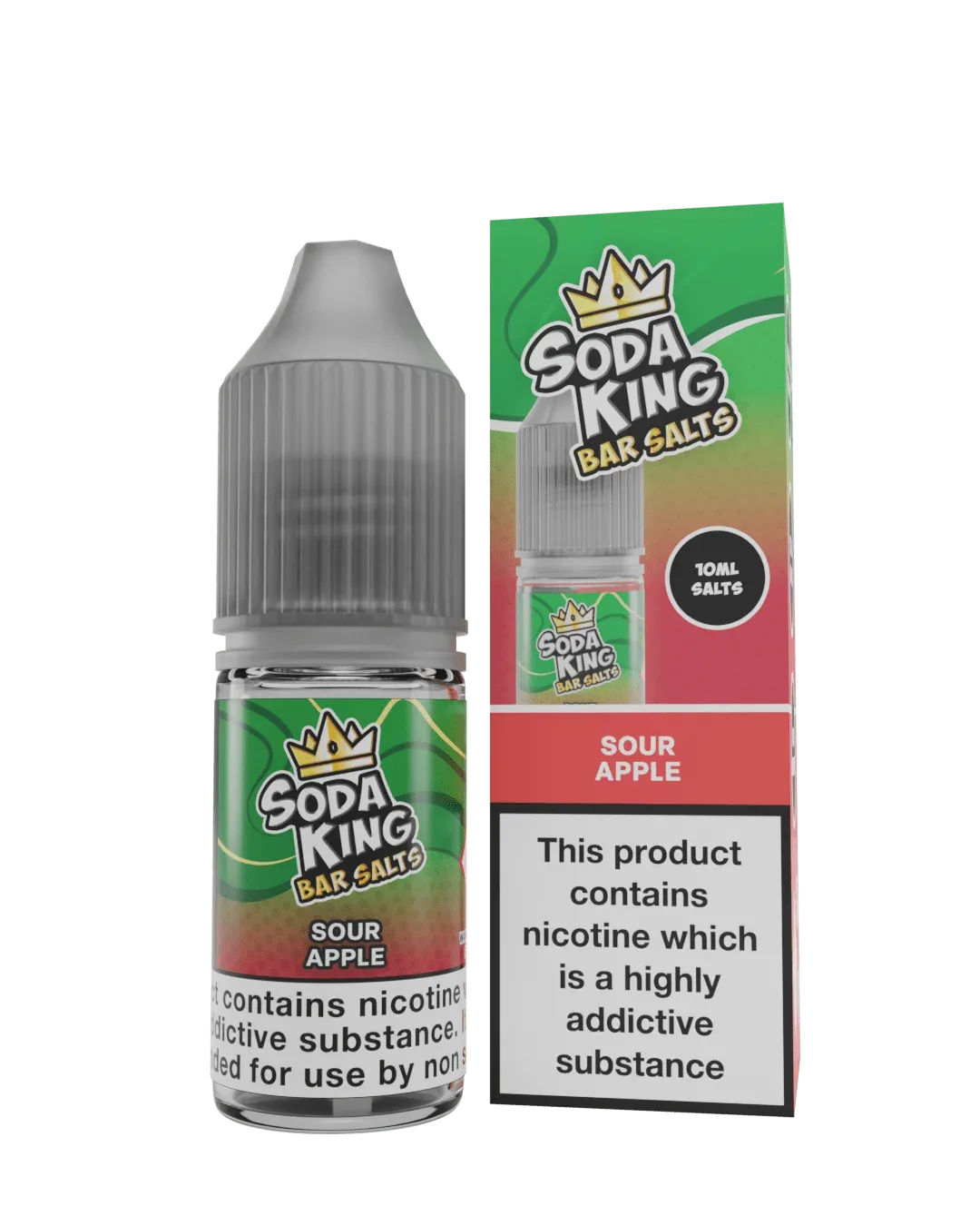 Sour Apple Nic Salt By Soda King Bar salt