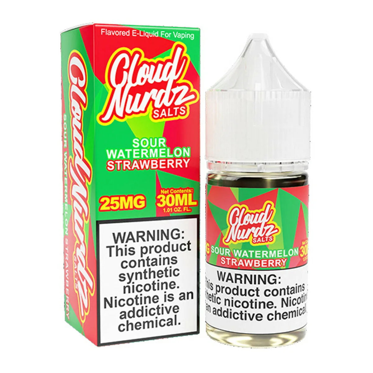 Sour Watermelon Strawberry by Cloud Nurdz TFN Salts 30mL