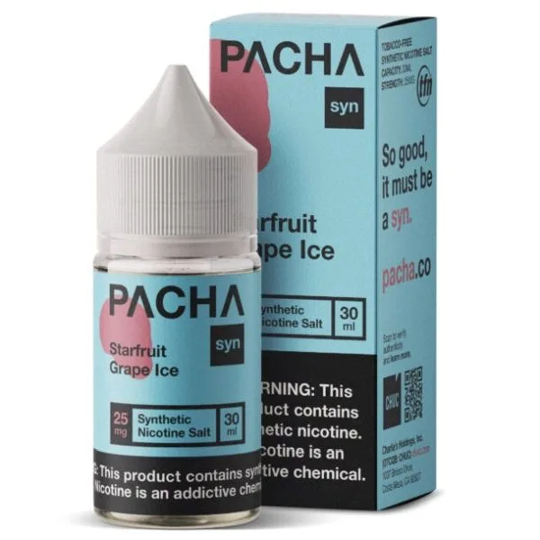 Starfruit Grape Ice SYN Nic Salt by Pachamama - (30 mL)