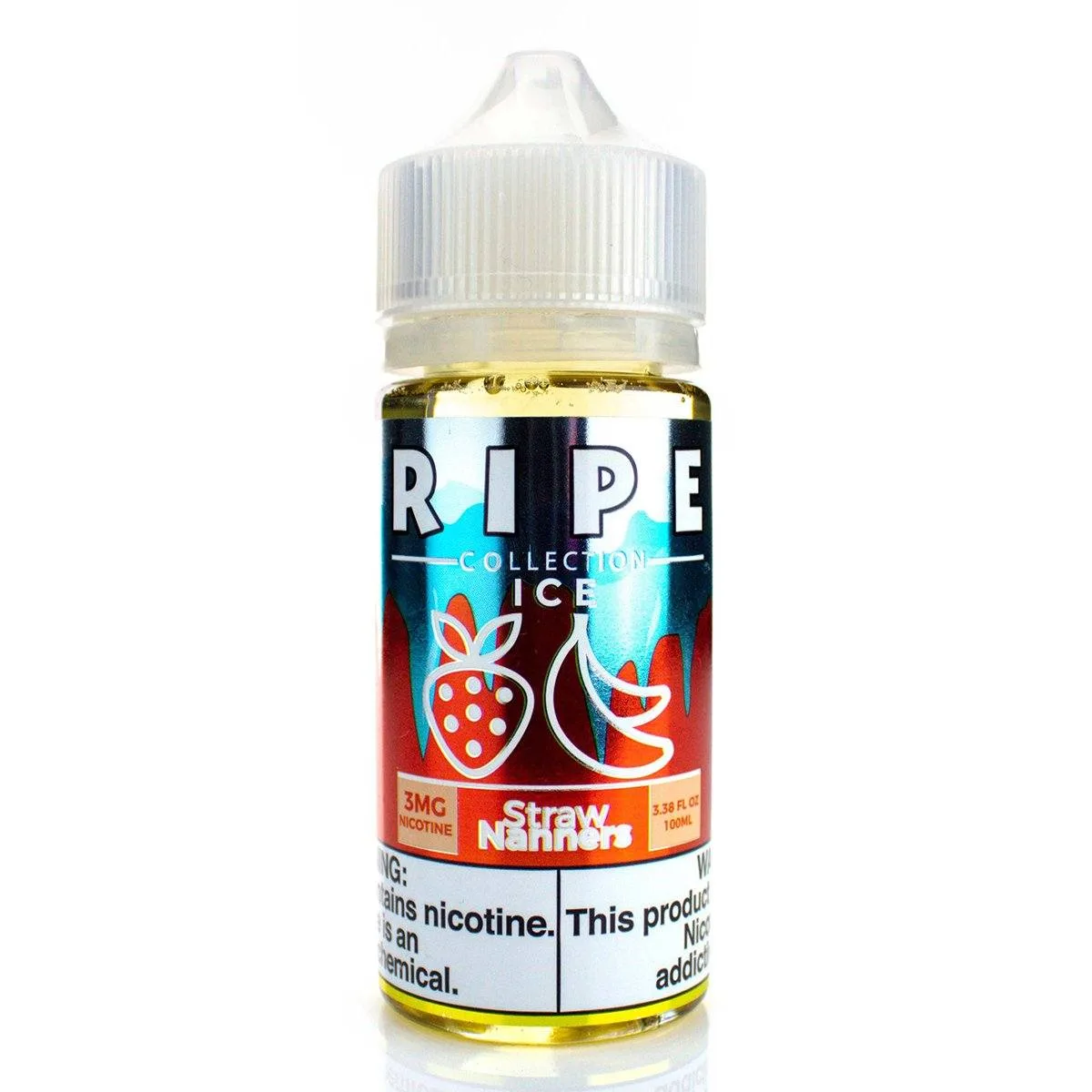 Straw Nanners On ICE by Vape 100 Ripe Collection 100ml