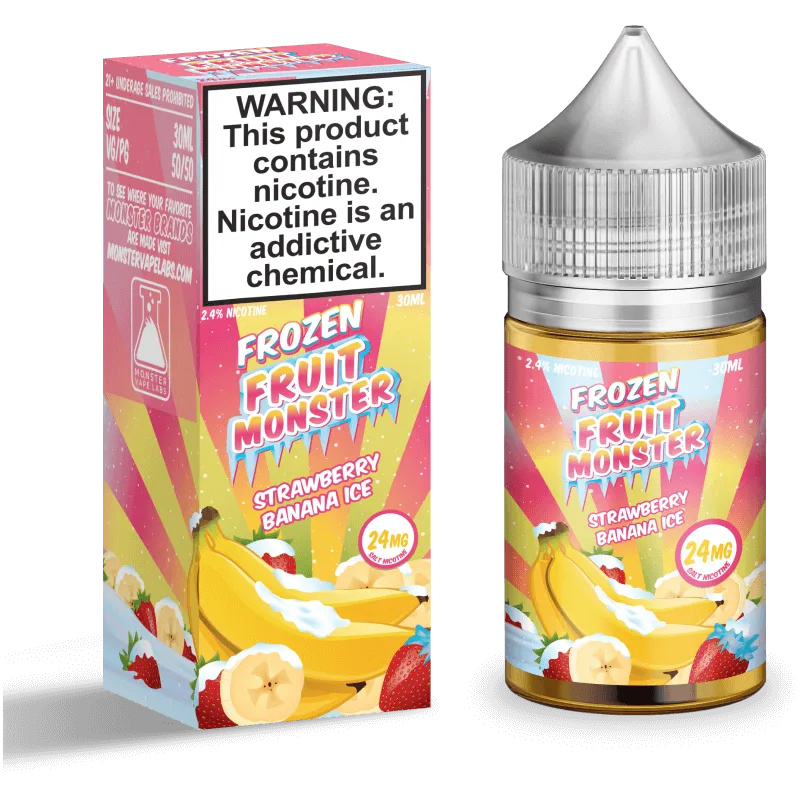 Strawberry Banana Ice by Frozen Fruit Monster Salts Series 30mL