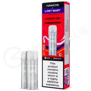 Strawberry Burst Hawcos x Lost Mary Crystal Pro Prefilled Pods