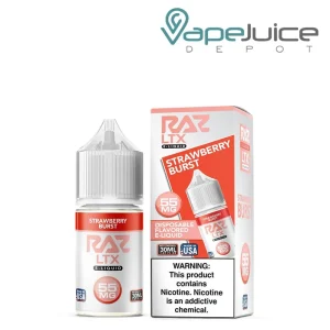 Strawberry Burst Pod Juice x RAZ LTX Salt 30ml