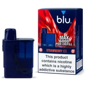 Strawberry Ice Blu Max 6000 Refill Pod