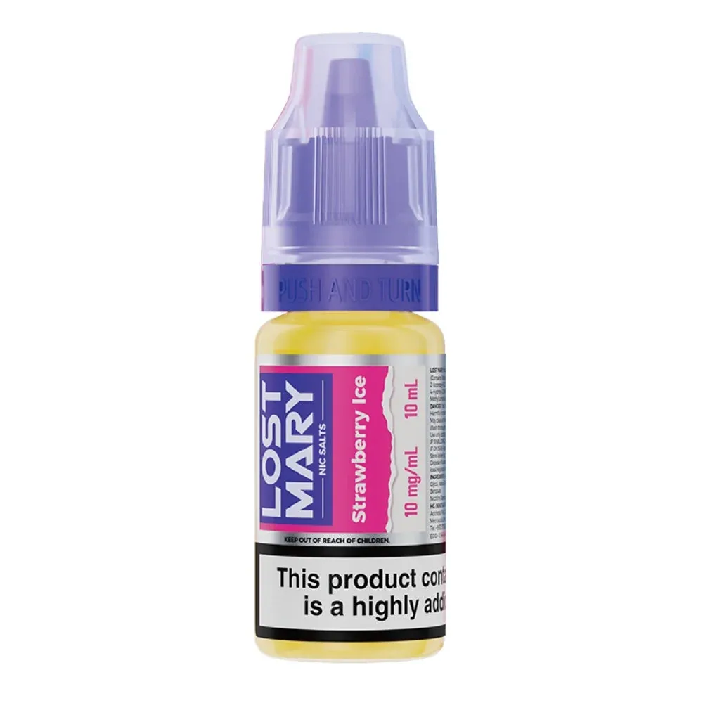 Strawberry Ice Nic Salt E-Liquid by Lost Mary (10ml)