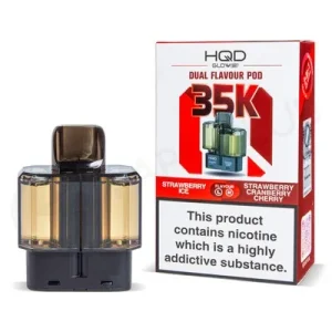Strawberry Ice & Strawberry Cranberry Cherry HQD Glow Air 35K Refill Pods
