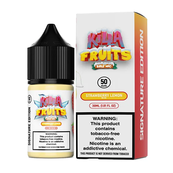 Strawberry Lemon on Ice by Killa Fruits Signature TFN Salts Series 30mL