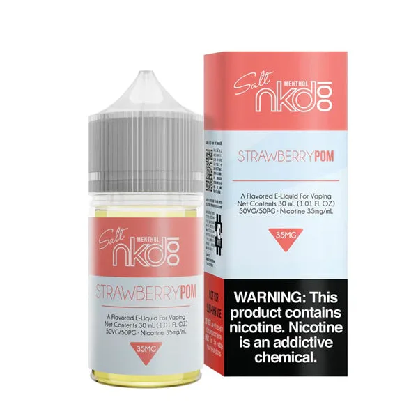 Strawberry Pom Menthol by Naked 100 Salt 30ml