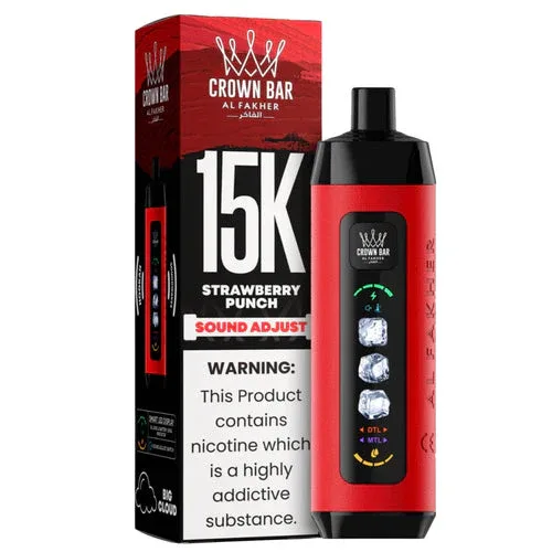Strawberry Punch Al Fakher Crown Bar Ice Adjust 15K