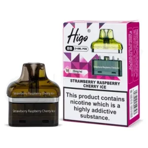 Strawberry Raspberry Cherry Ice Higo BB 4000 Refill Pods