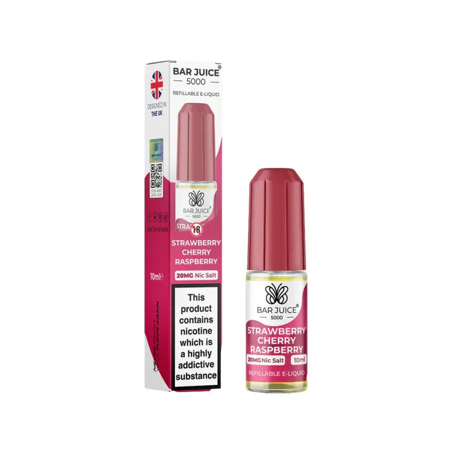 Strawberry Raspberry Cherry Nic Salt By Bar Juice 5000