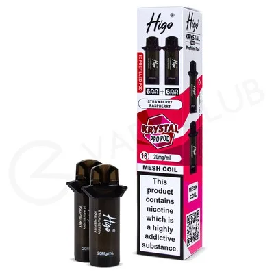 Strawberry Raspberry Higo Krystal Pro 600 Prefilled Pods