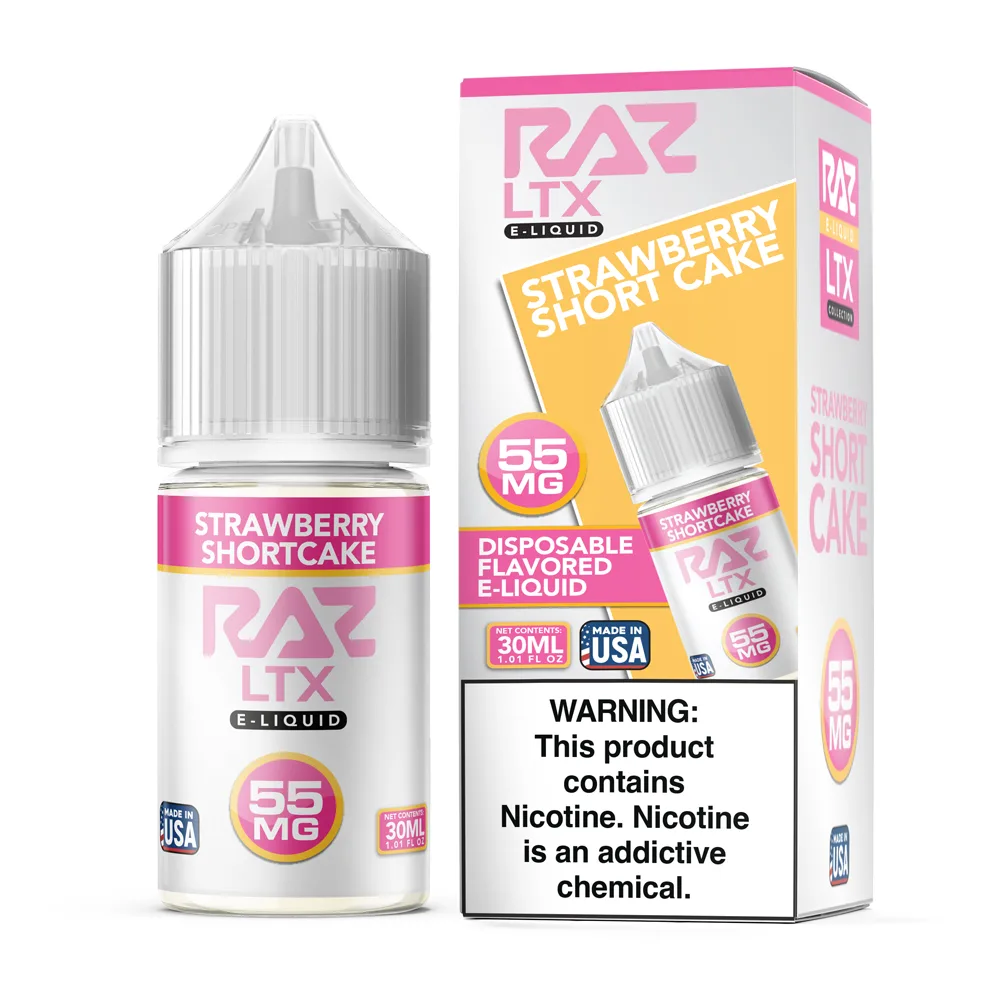 Strawberry Shortcake Pod Juice x Raz LTX EDT. Salts 30mL