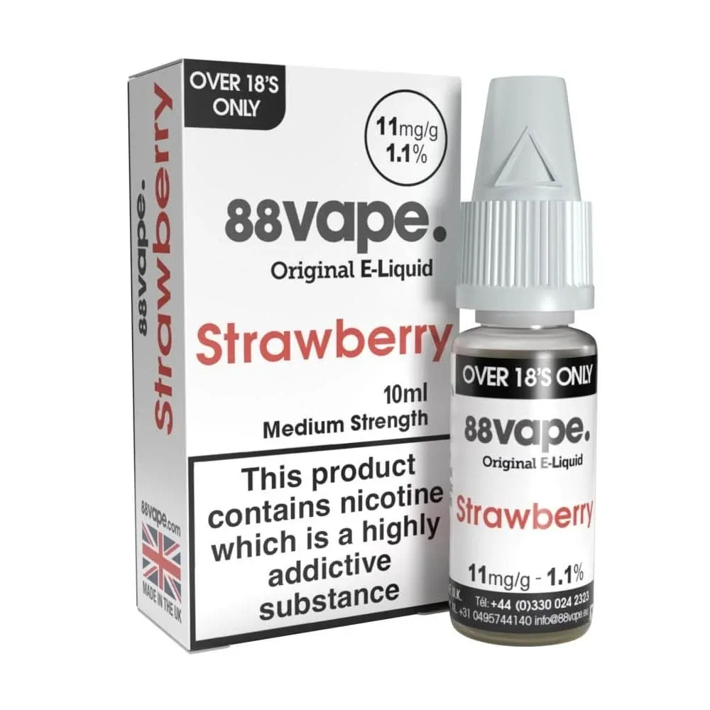 Strawberry (Sweet Strawberry) E-Liquid Anytank & Original Series by 88vape (10ml)