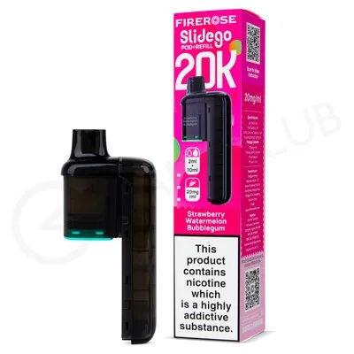 Strawberry Watermelon Bubblegum Firerose Slidego 20K Refill Pod