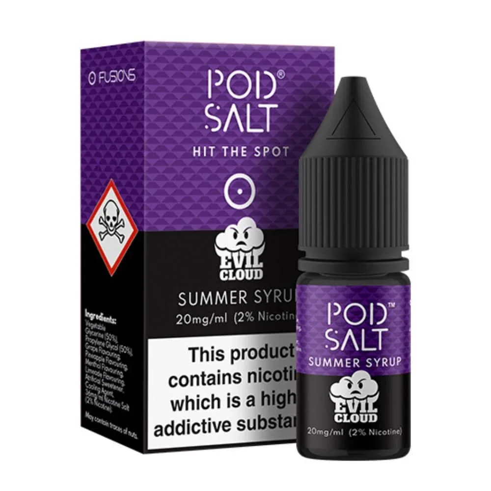 Summer Syrup Nic Salt E-Liquid Fusion Series by Pod Salt (10ml)