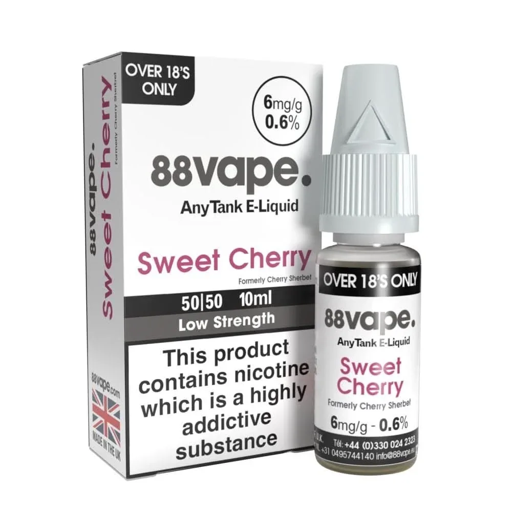 Sweet Cherry (Cherry Sherbet) E-Liquid Anytank Series by 88vape (10ml)