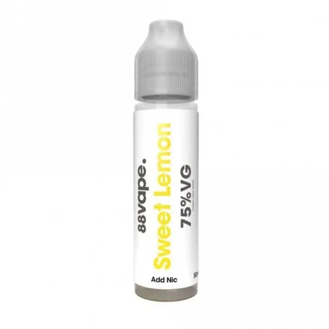 Sweet Lemon (Lemon Sherbet) Shortfill E-Liquid by 88vape (50ml)