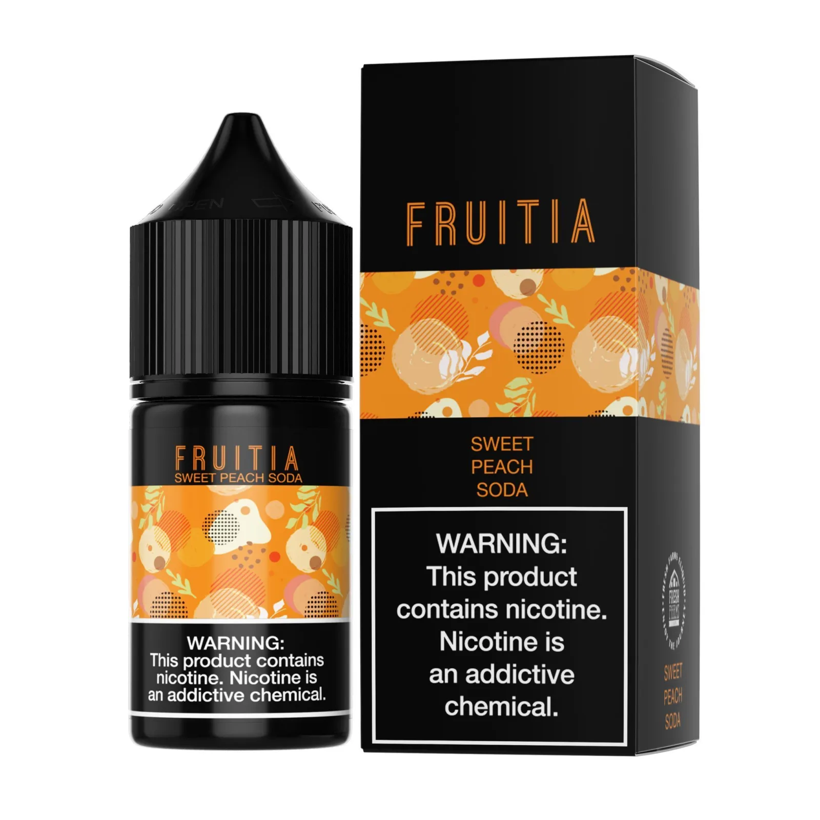 Sweet Peach Soda Fruitia by Fresh Farms Salt 30mL