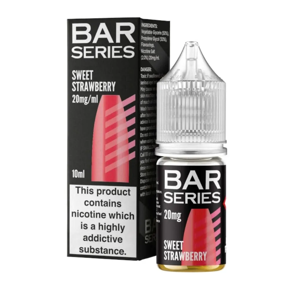 Sweet Strawberry Nic Salt E-Liquid by Bar Series (10ml)