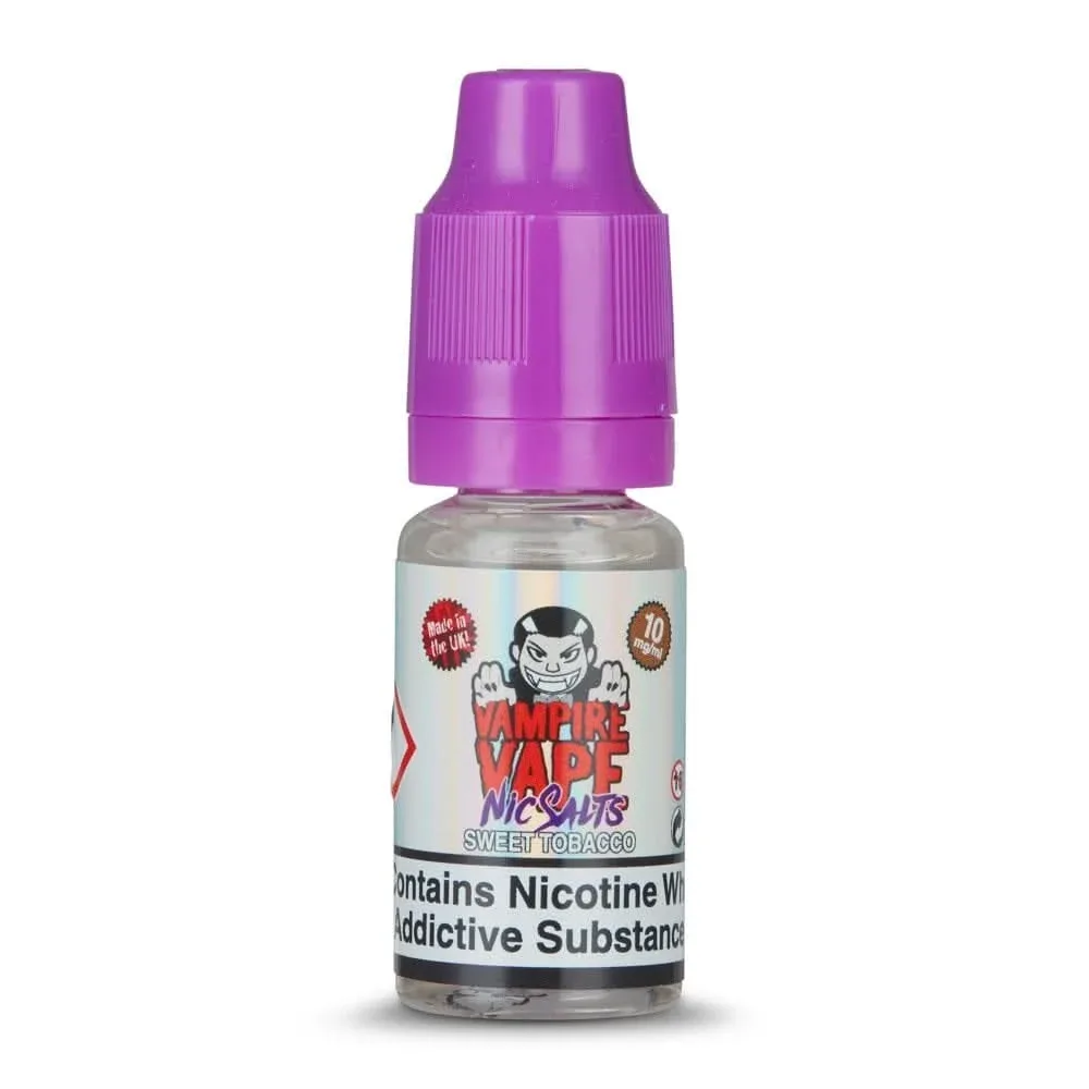 Sweet Tobacco Nic Salt E-Liquid by Vampire Vape (10ml)