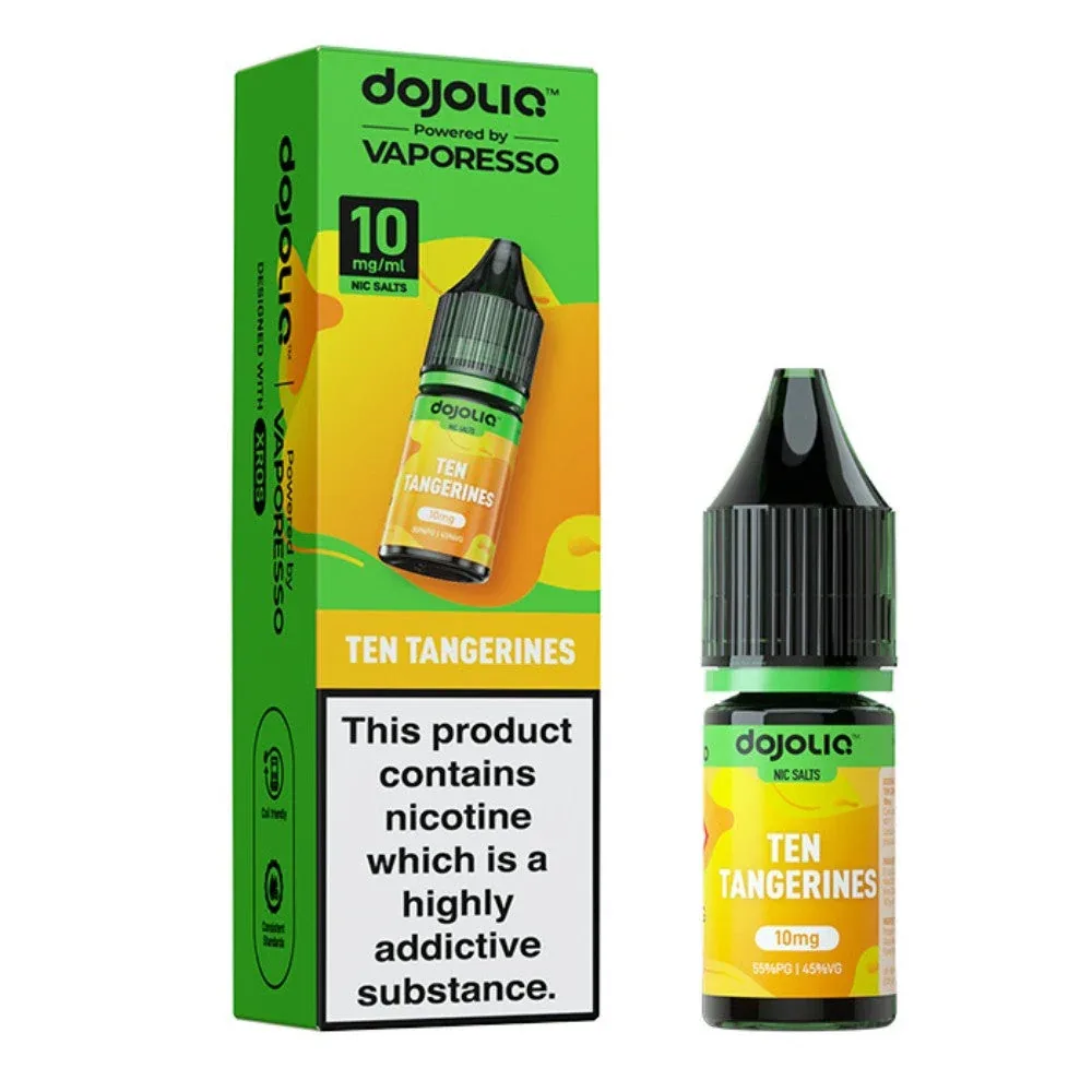 Ten Tangerines Nic Salt E-Liquid by Dojoliq (10ml)
