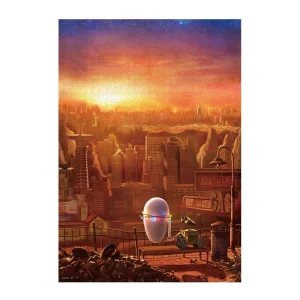 Tenyo 1000-Piece Disney Wall-E Jigsaw Puzzle 51x73.5cm with Glue & Spatula