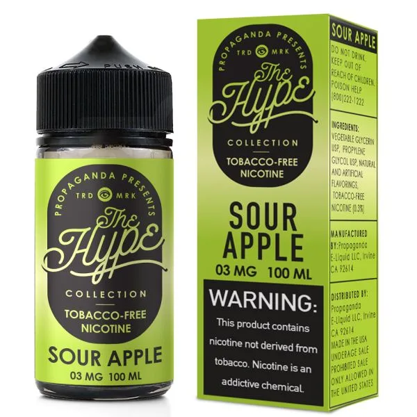 The Hype Sour Apple by Propaganda E-liquids - (100mL)